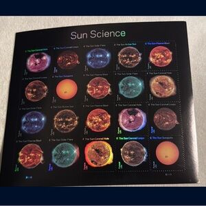 1 Sheet of 20 USPS Sun Science Forever Stamps